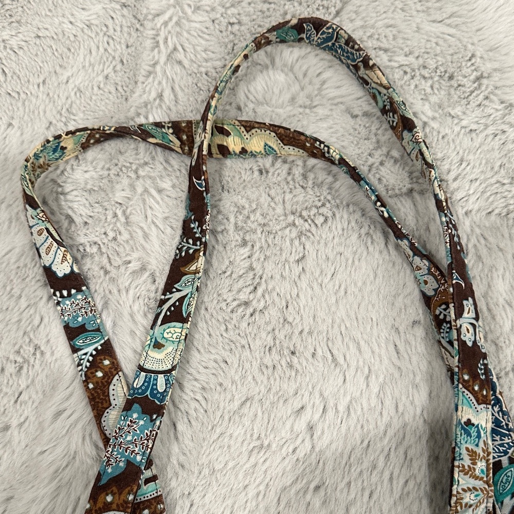 Vera Bradley Java Blue Tote Retired - Picture 4 of 10